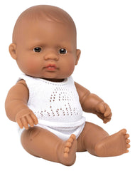NEWBORN BABY DOLL HISPANIC BOY 8-1/4 IN H