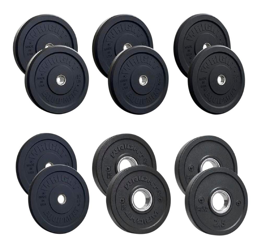 WRIGHT AMP 300 POUND BUMPER PLATE SET