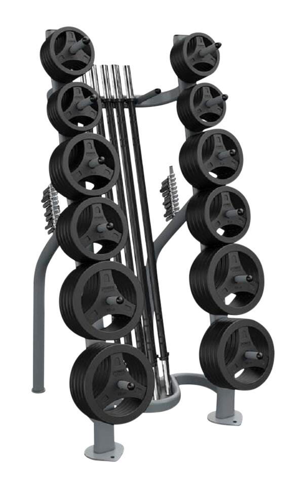 DELUXE CARDIO BARBELL SET W/ RACK