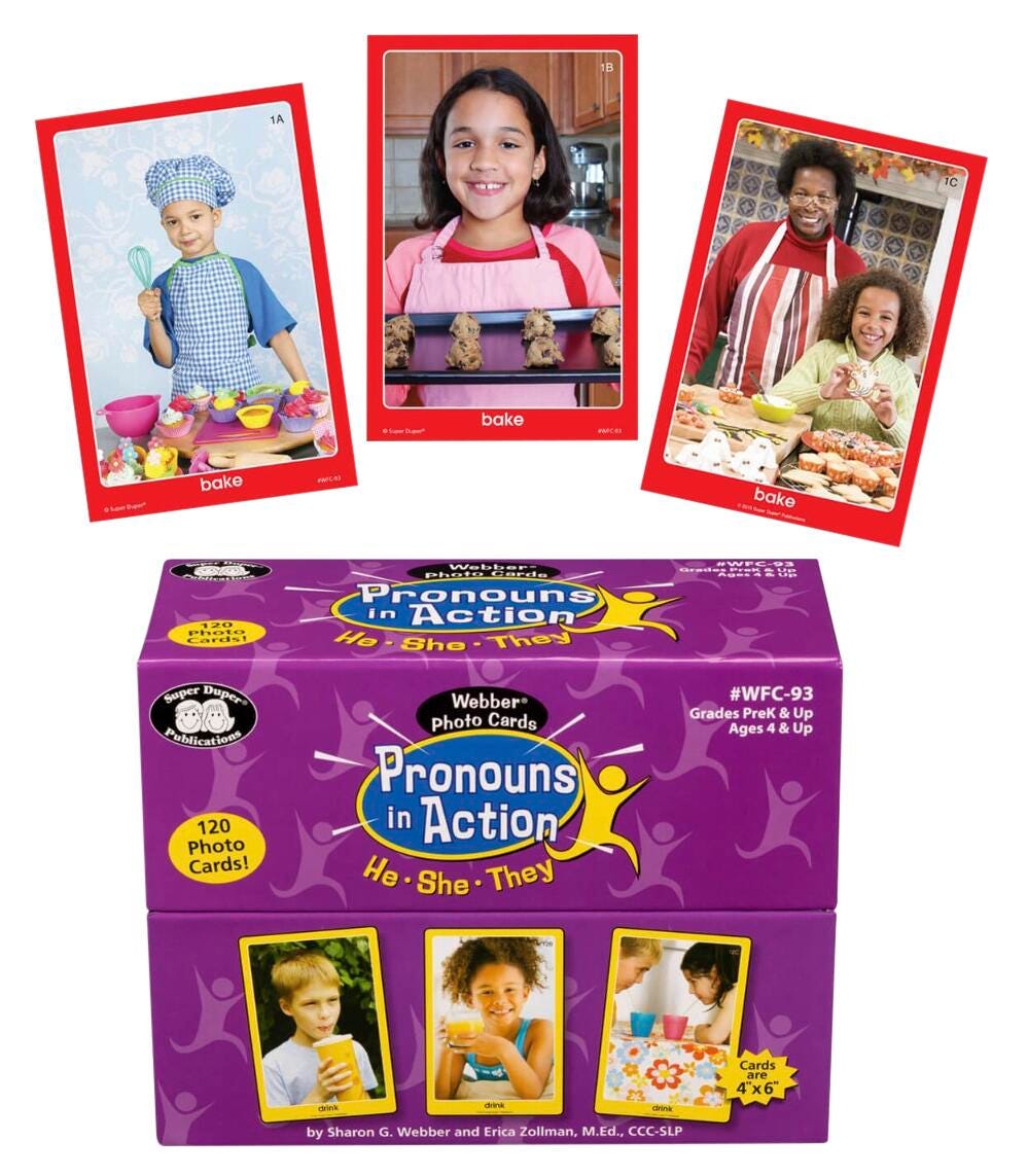 WEBBER PHOTO CARDS PRONOUNS IN ACTION