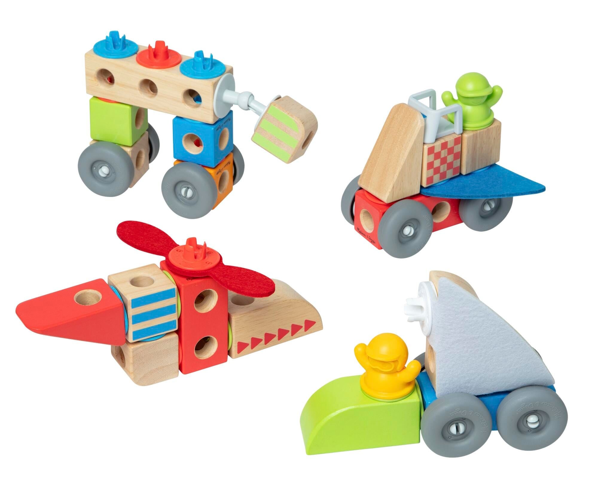 BLOCKABLES VEHICLES- SET OF 54