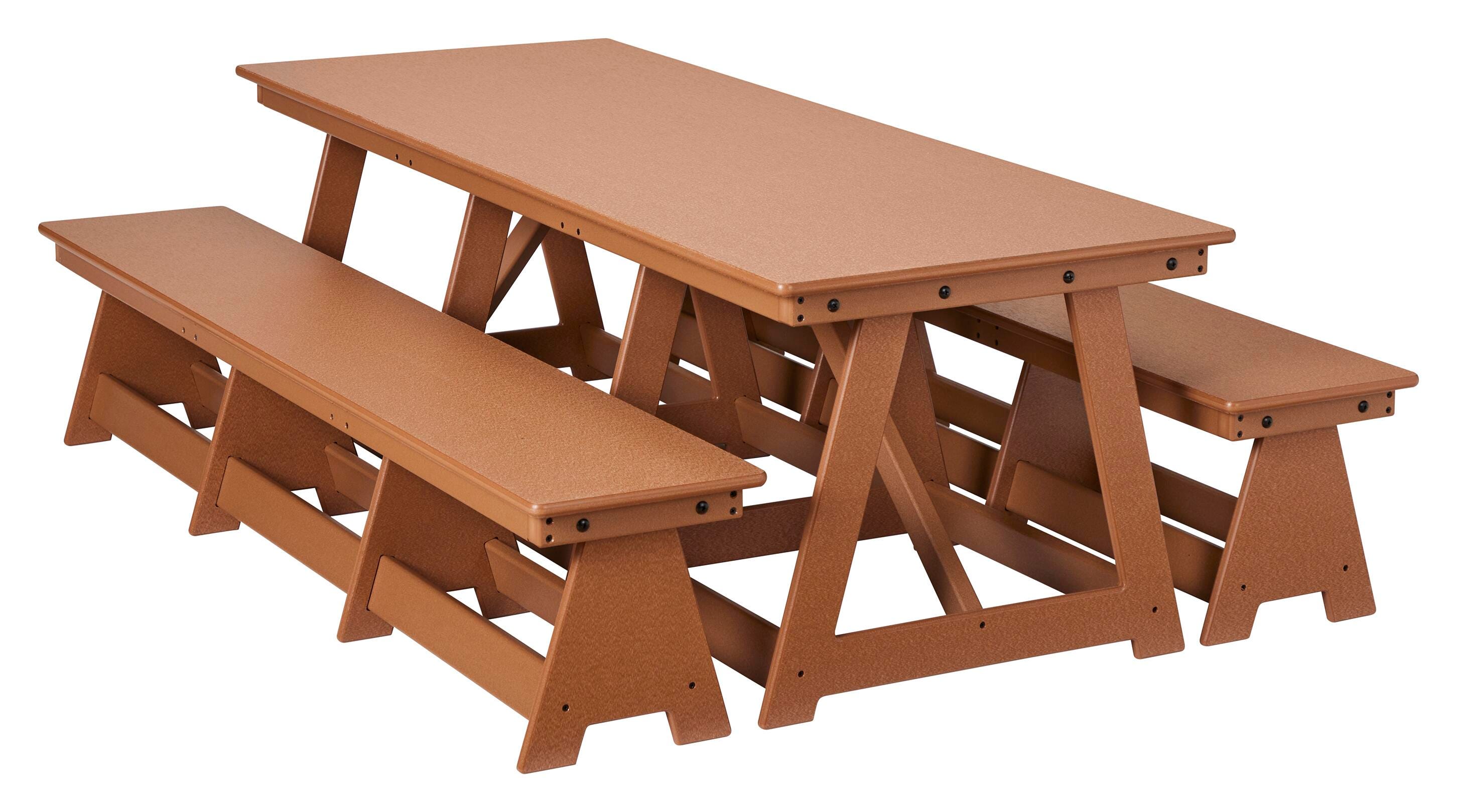 JONTI-CRAFT EVERPLAY - LARGE OUTDOOR TABLE AND BENCH SET