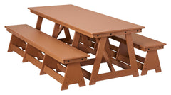JONTI-CRAFT EVERPLAY - LARGE OUTDOOR TABLE AND BENCH SET