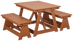 JONTI-CRAFT EVERPLAY - SMALL OUTDOOR TABLE AND BENCH SET