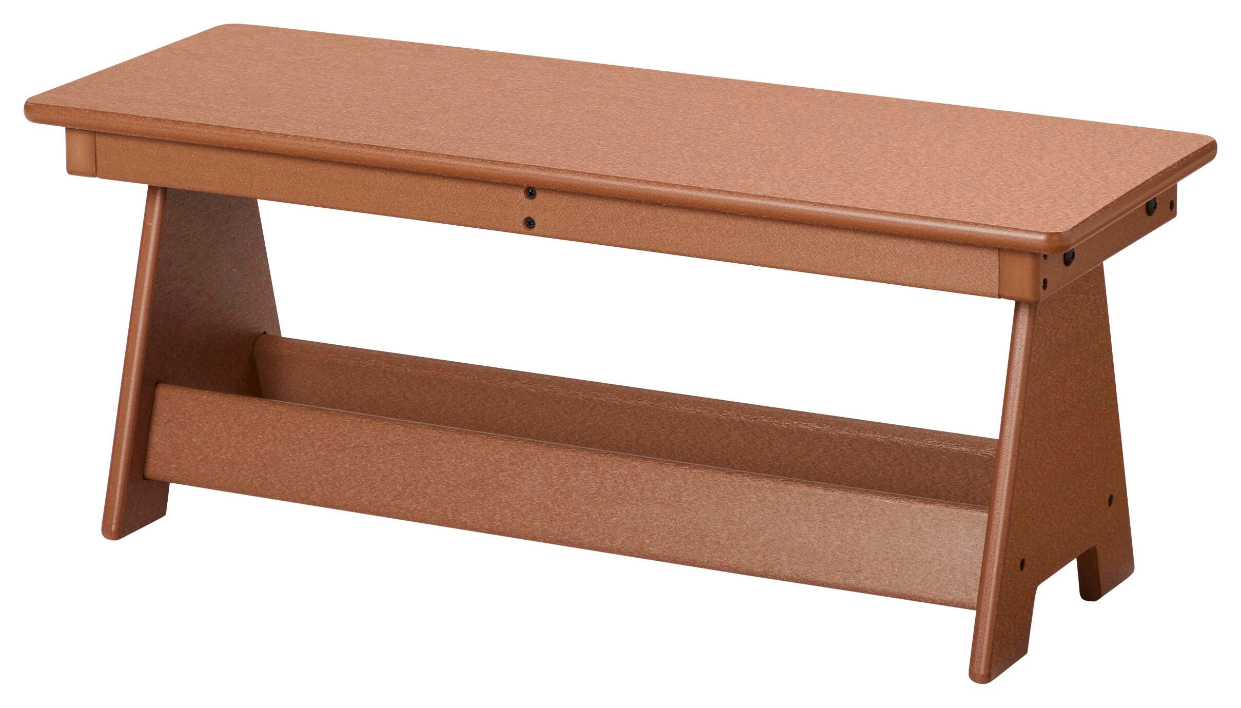 JONTI-CRAFT EVERPLAY - SMALL OUTDOOR BENCH - 30 W X 11 D X 12 H INCHES