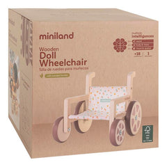 WOODEN DOLL WHEELCHAIR