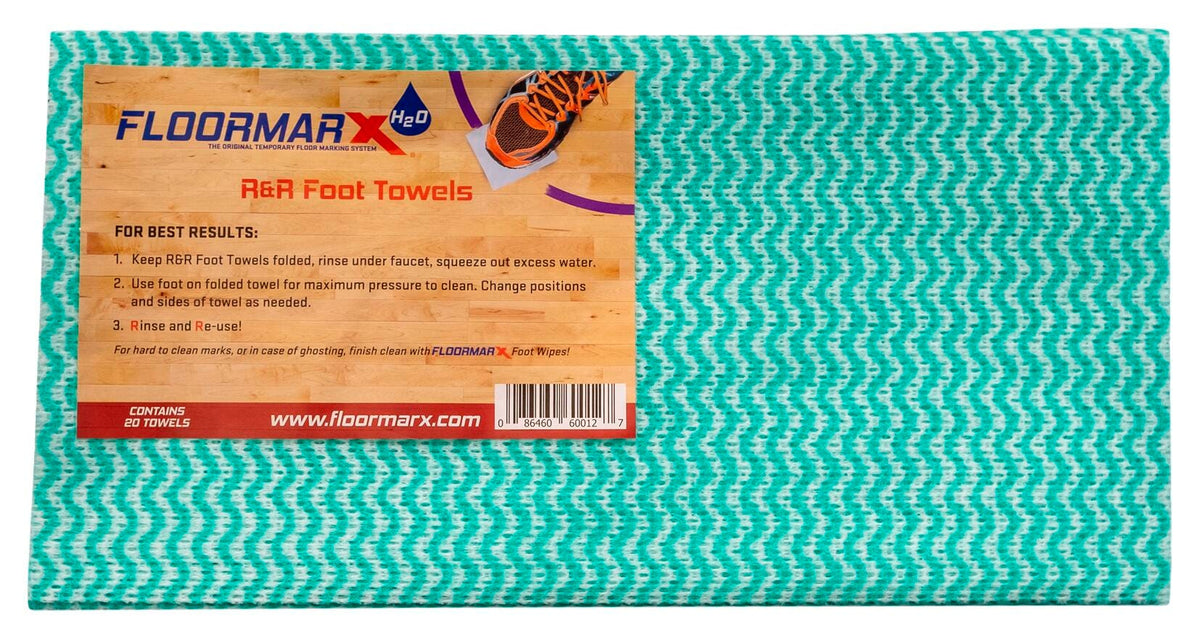 FLOORMARX H2O RR FOOT TOWELS - PACK OF 20