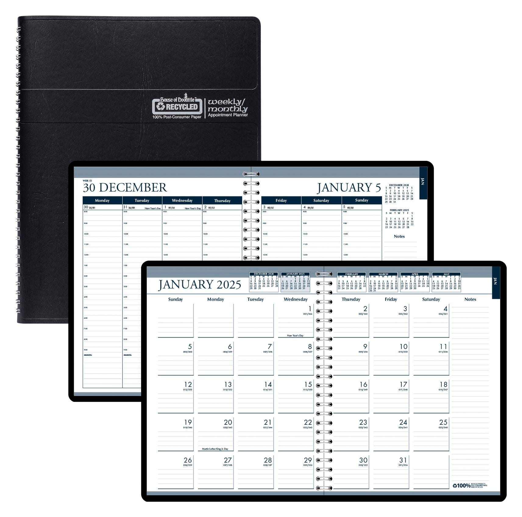 PLANNER CALENDAR 8-1/2 X 11 WK MNTH W TABS