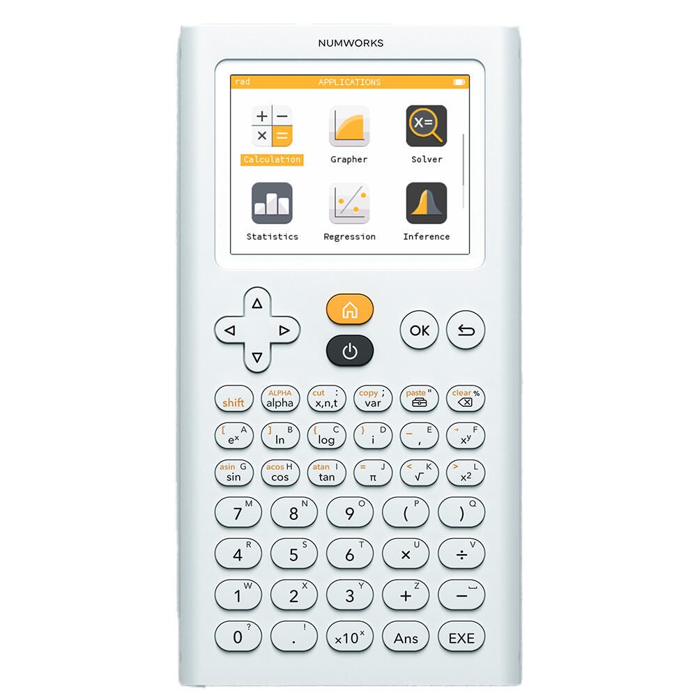 CALCULATOR NMWRKS GRAPH WITH APPS WHITE EACH