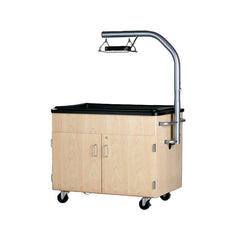 WORKSTATION - DIVERSIFIED SPACES - HYDROPONICS GROWING SYSTEM MOBILE - 46-3/8 W X 29-1/2 D X 76-7/8 H IN - LOCKING DOOR - MAPLE
