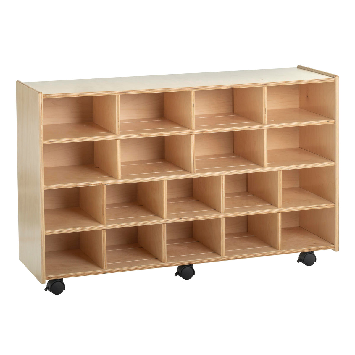 CUBBY FLEX TRAY MOBILE W/LOCKING CASTERS