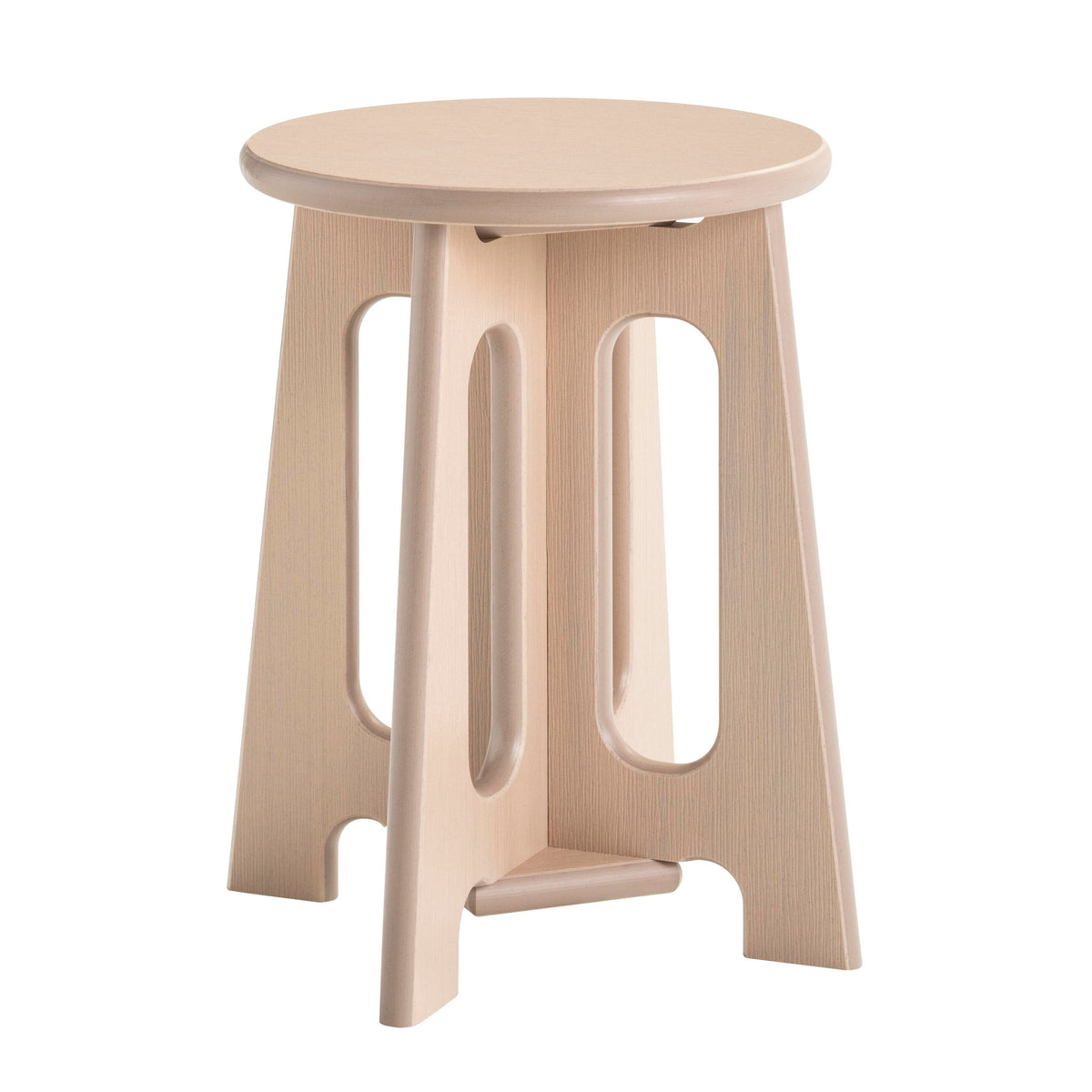 STOOL OUTDOOR OAK POLY 16H