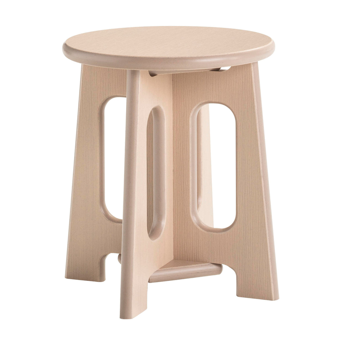 STOOL OUTDOOR OAK POLY 14H