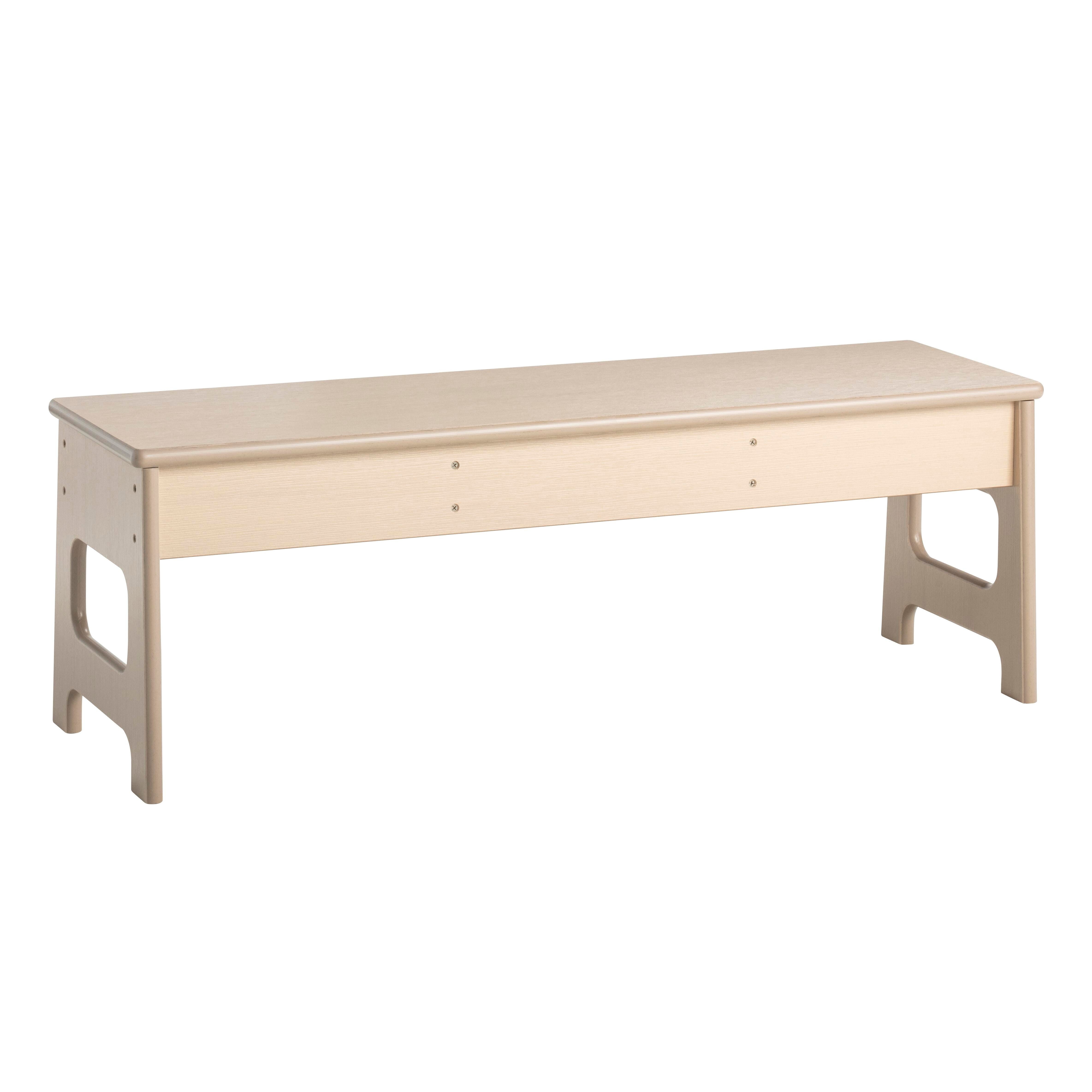 BENCH OUTDOOR OAK POLY 42 X 12 X 14H
