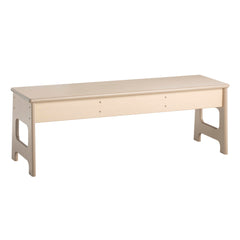 BENCH OUTDOOR OAK POLY 42 X 12 X 14H