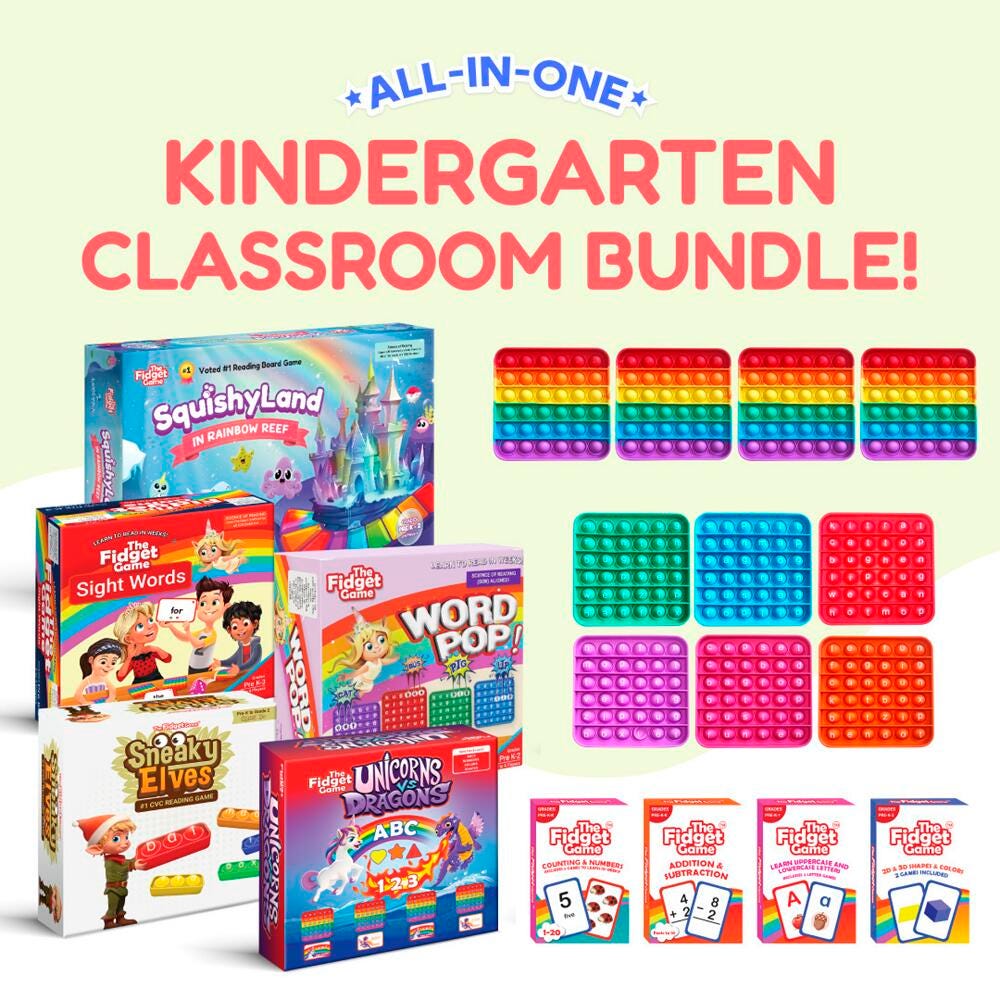 FIDGET GAME CLASSROOM BUNDLE - KINDERGARTEN