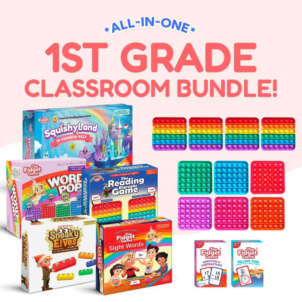 FIDGET GAME CLASSROOM BUNDLE - GRADE 1