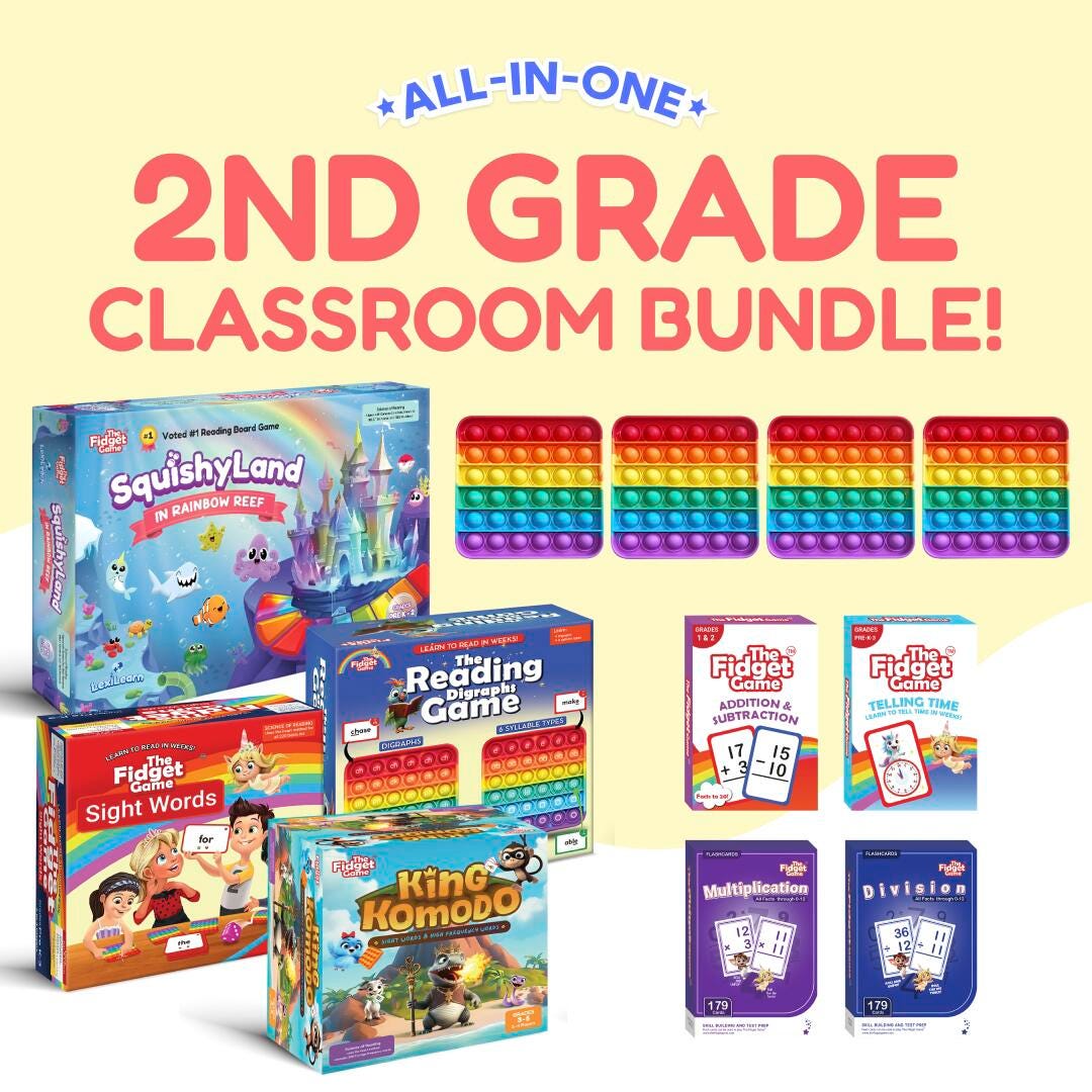 FIDGET GAME CLASSROOM BUNDLE - GRADE 2