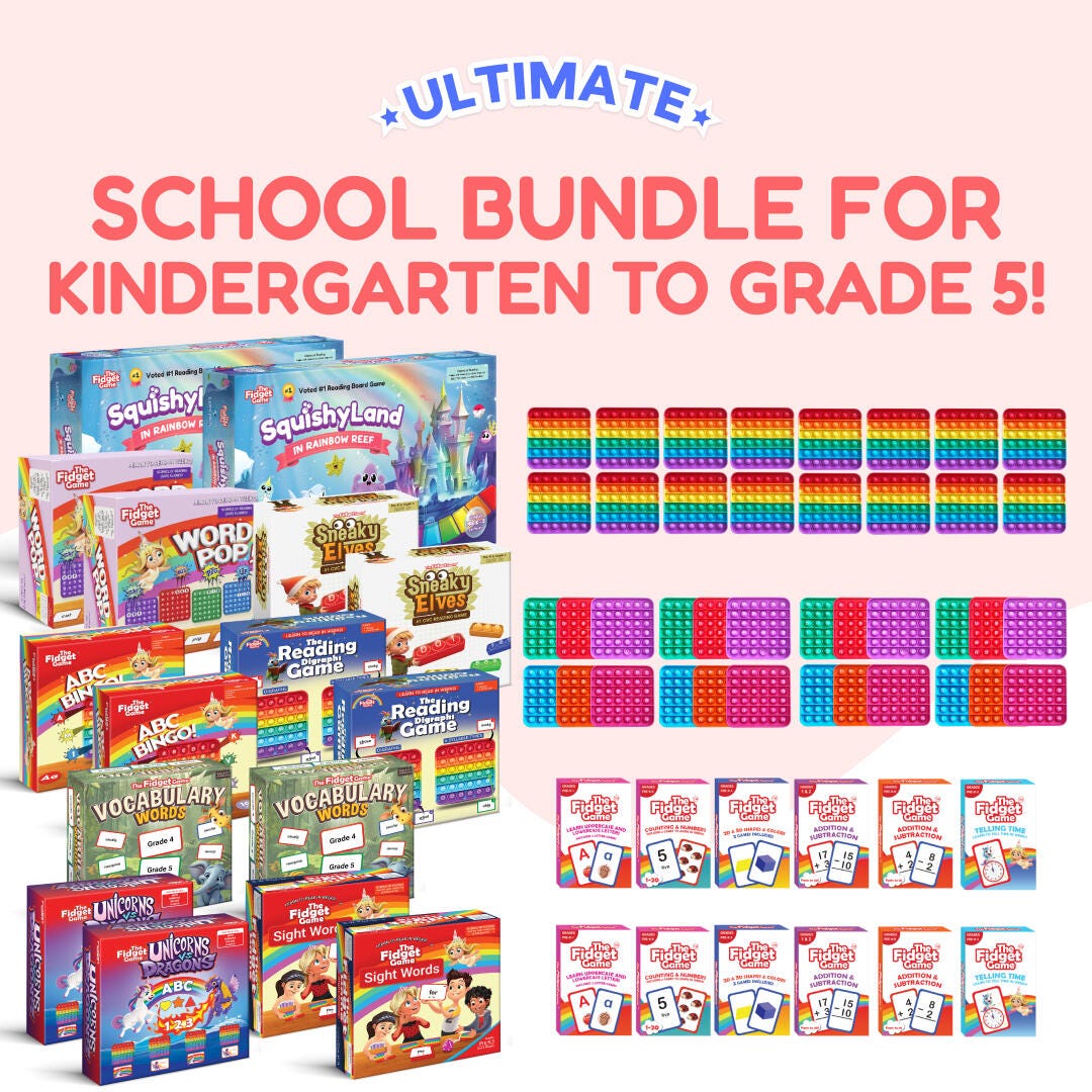 FIDGET GAME ULTIMATE SCHOOL BUNDLE - KINDERGARTEN TO GRADE 5