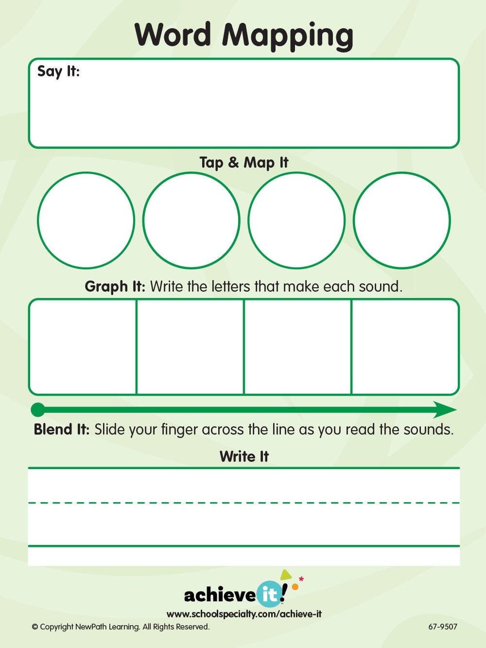 GRAPHIC ORGANIZERS WORD MAPPING SET OF 10