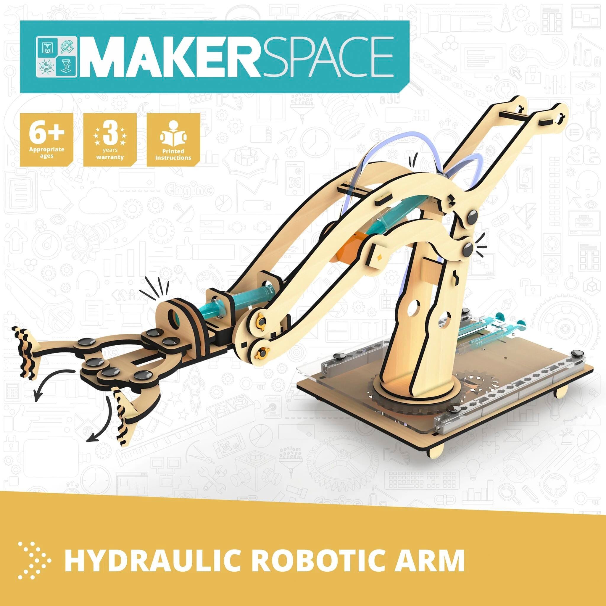 ENGINO HYDRAULIC ROBOTIC ARM - WOODEN SET