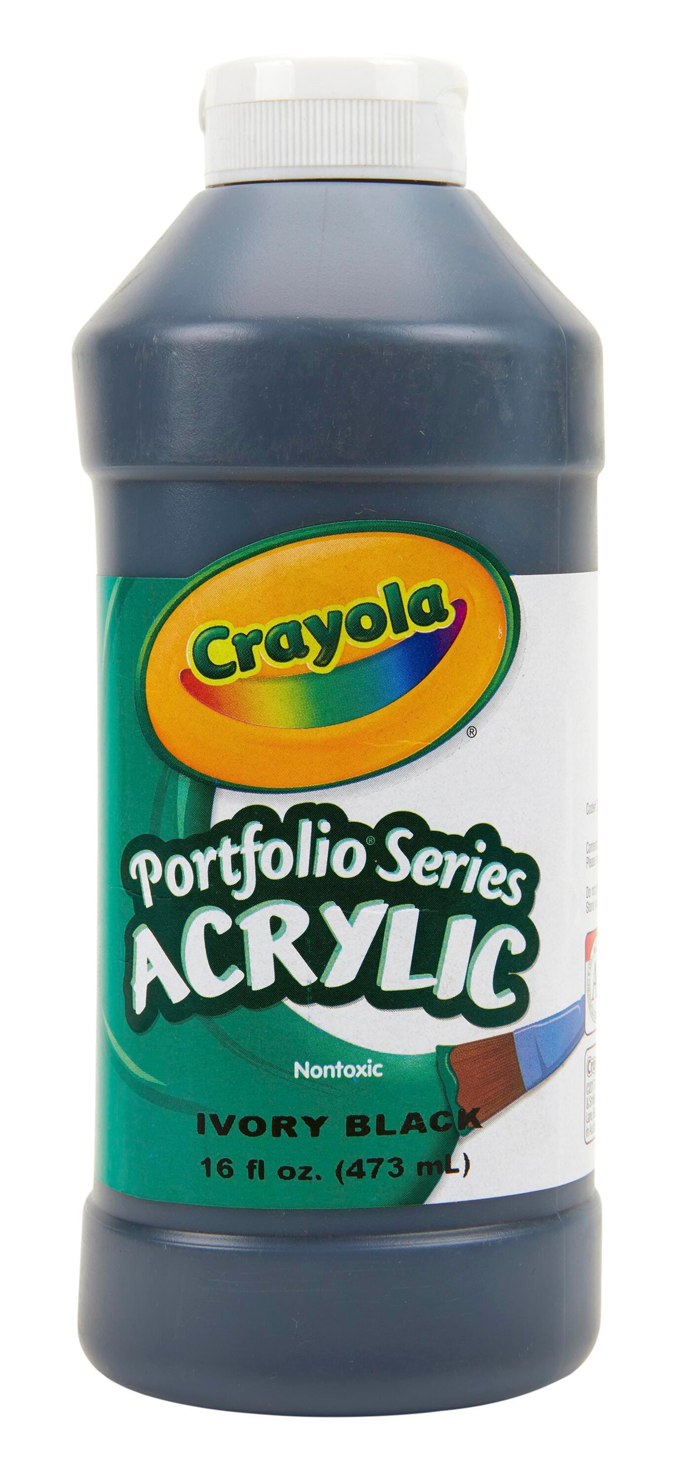 PAINT ACRYLIC CRAYOLA PORTFOLIO IVORY BLACK PINT