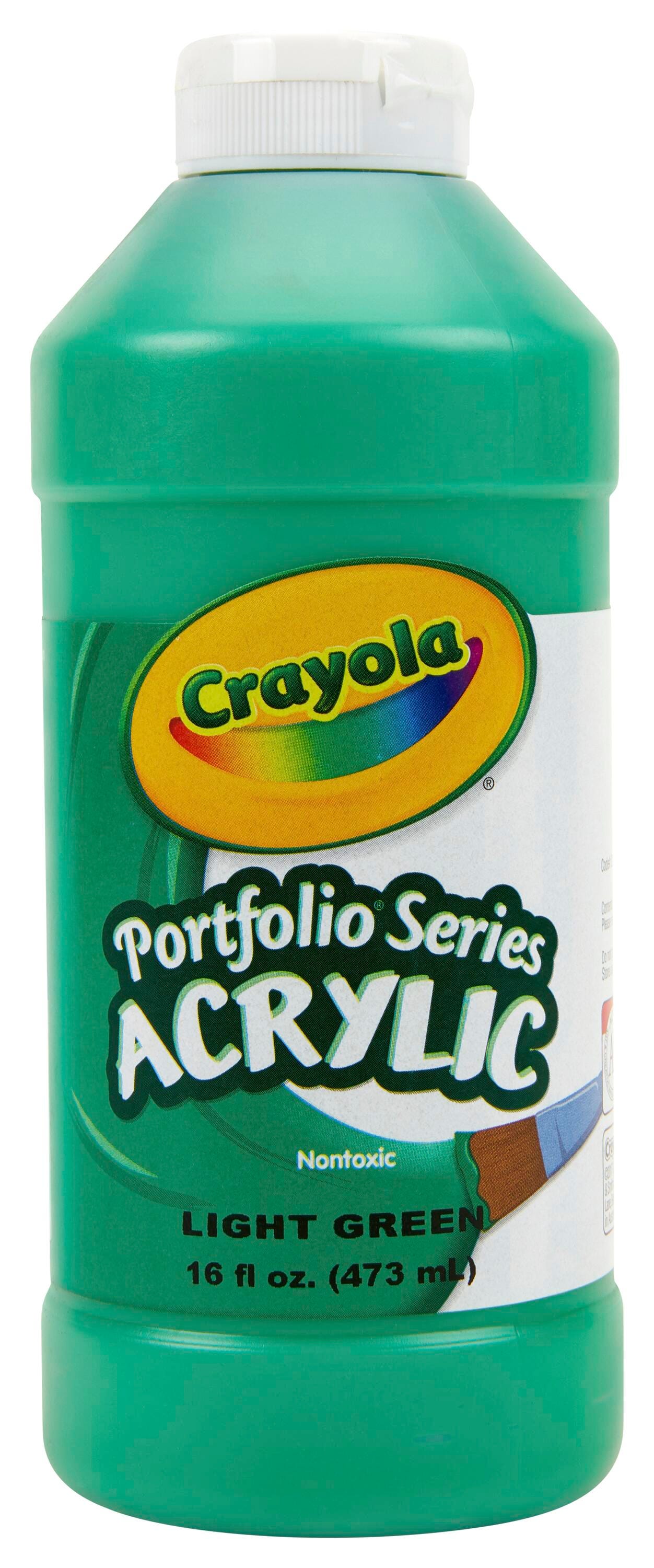 PAINT ACRYLIC CRAYOLA PORTFOLIO LIGHT GREEN PINT
