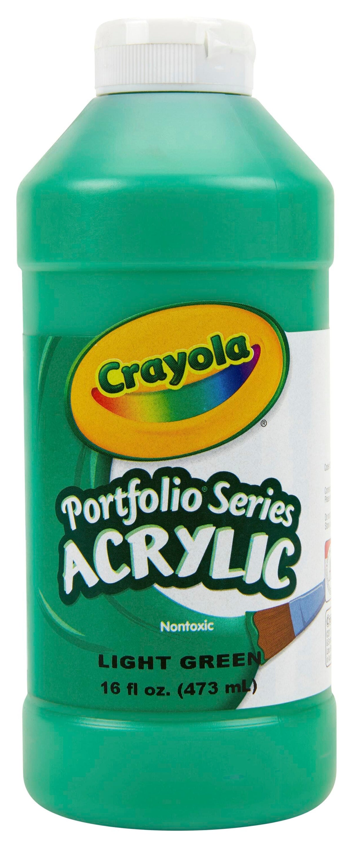PAINT ACRYLIC CRAYOLA PORTFOLIO LIGHT GREEN PINT