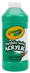PAINT ACRYLIC CRAYOLA PORTFOLIO LIGHT GREEN PINT