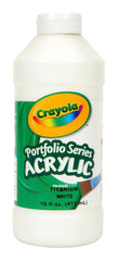 PAINT ACRYLIC CRAYOLA PORTFOLIO TITANIUM WHITE PINT