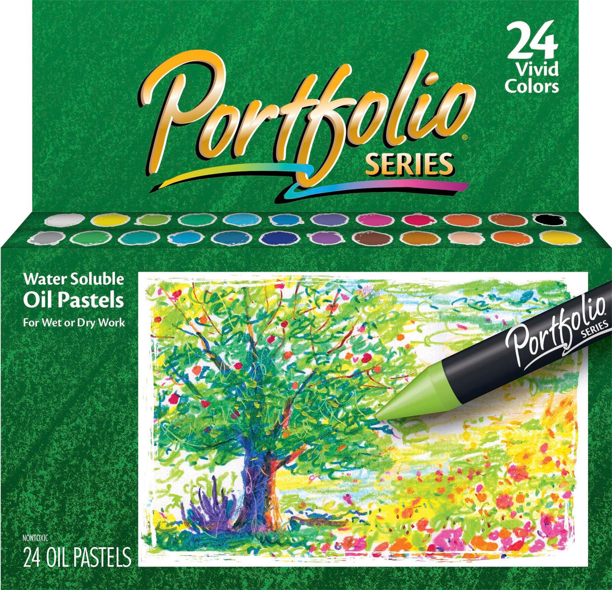 OIL PASTEL CRAYOLA PORTFOLIO ASST COLORS SET OF 24