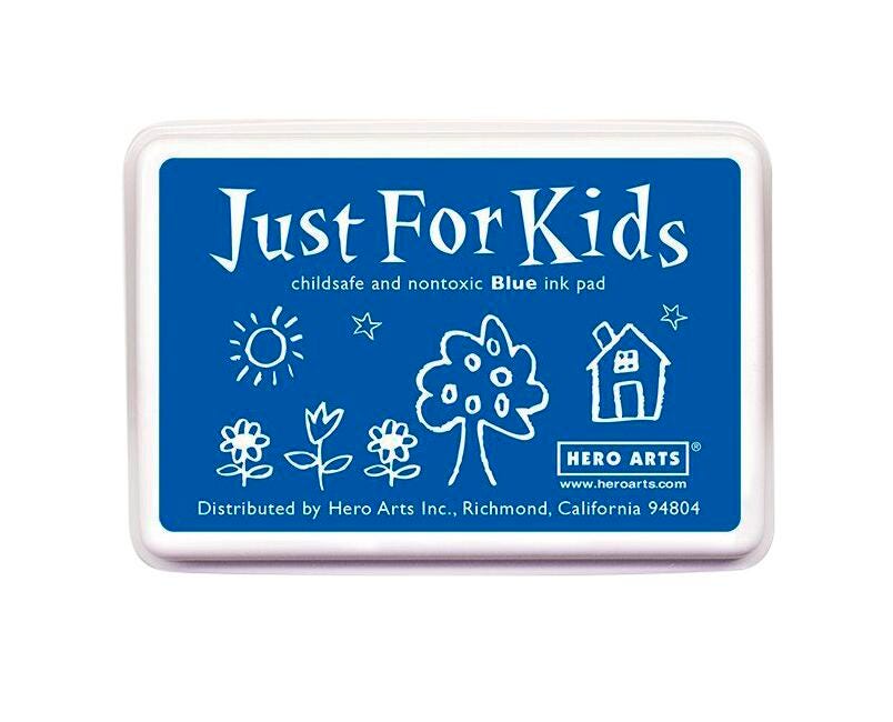 INK PAD JUST FOR KIDS BLUE