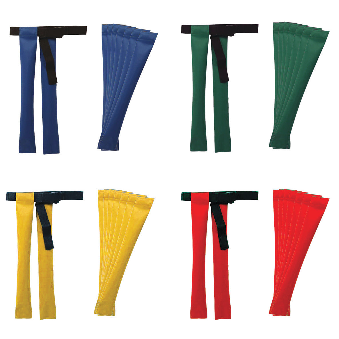 Tag Rugby Belts Green Set 7