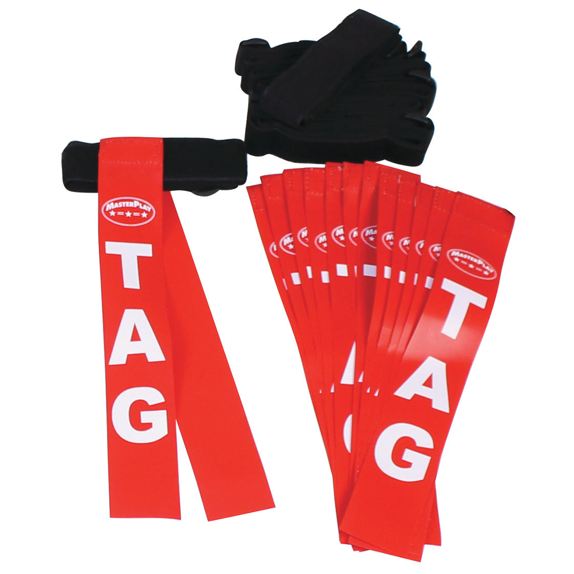Tag Rugby Belts Red Set 7