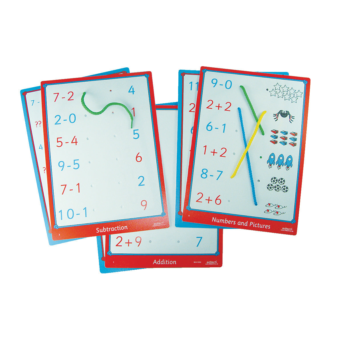 Numeracy Lacing Boards Pk 6
