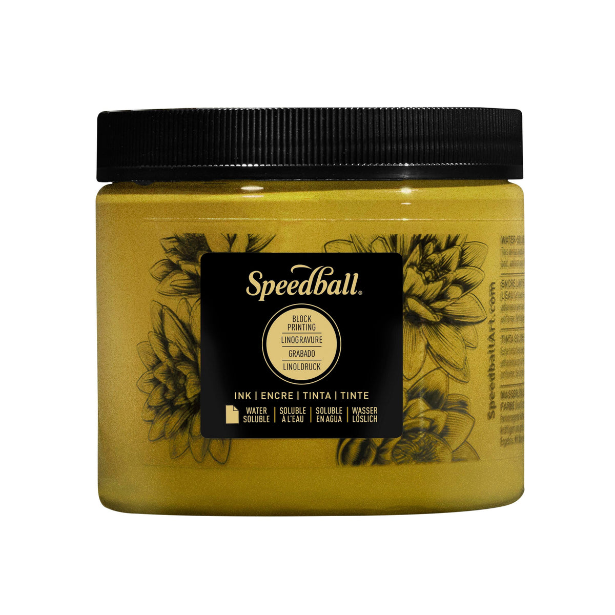 INK WATER SOLUBLE BLOCK PRINTING PINT GOLD