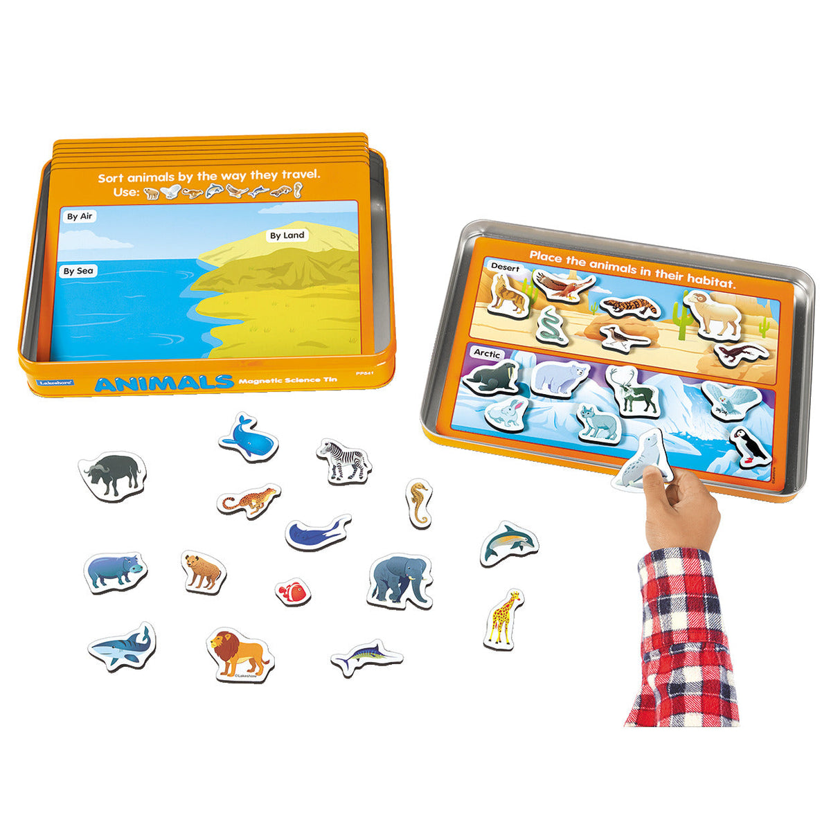 L/Things Mag.Activity Tins-Animals