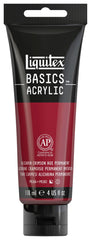 PAINT ACRYLIC LIQUITEX BASICS ALIZARIN CRIMSON HUE 4 OZ