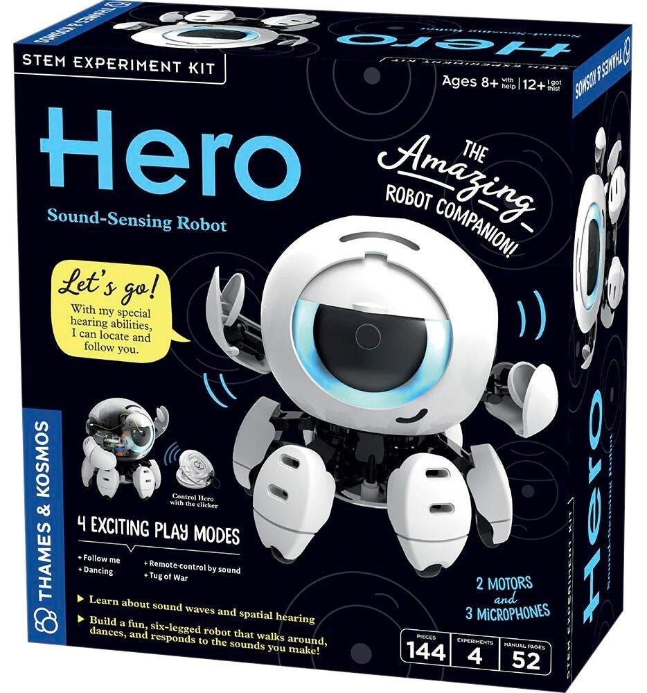 STEM KIT - HERO - SOUND-SENSING ROBOT