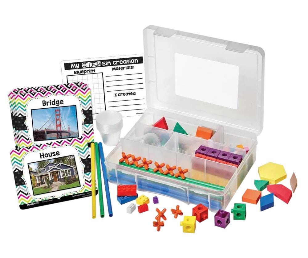 STEM BIN - HAND2MIND LEARN AND PLAY PACK - SET OF 4
