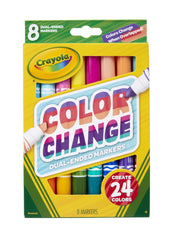 CRAYOLA DUAL-ENDED COLOR CHANGE MARKERS 8 COUNT