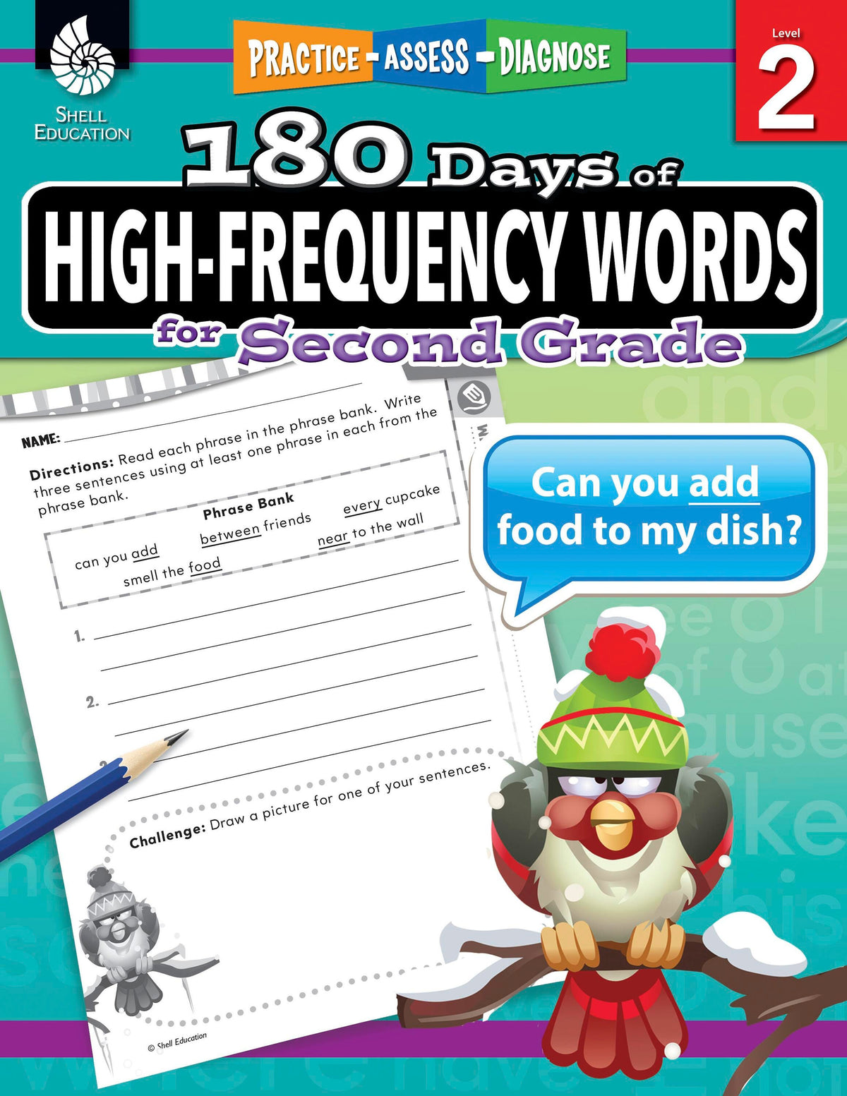 DS WORKBOOK 180 DAYS OF HIGH FREQUENCY WORD PHRASES FOR SECOND GRADE