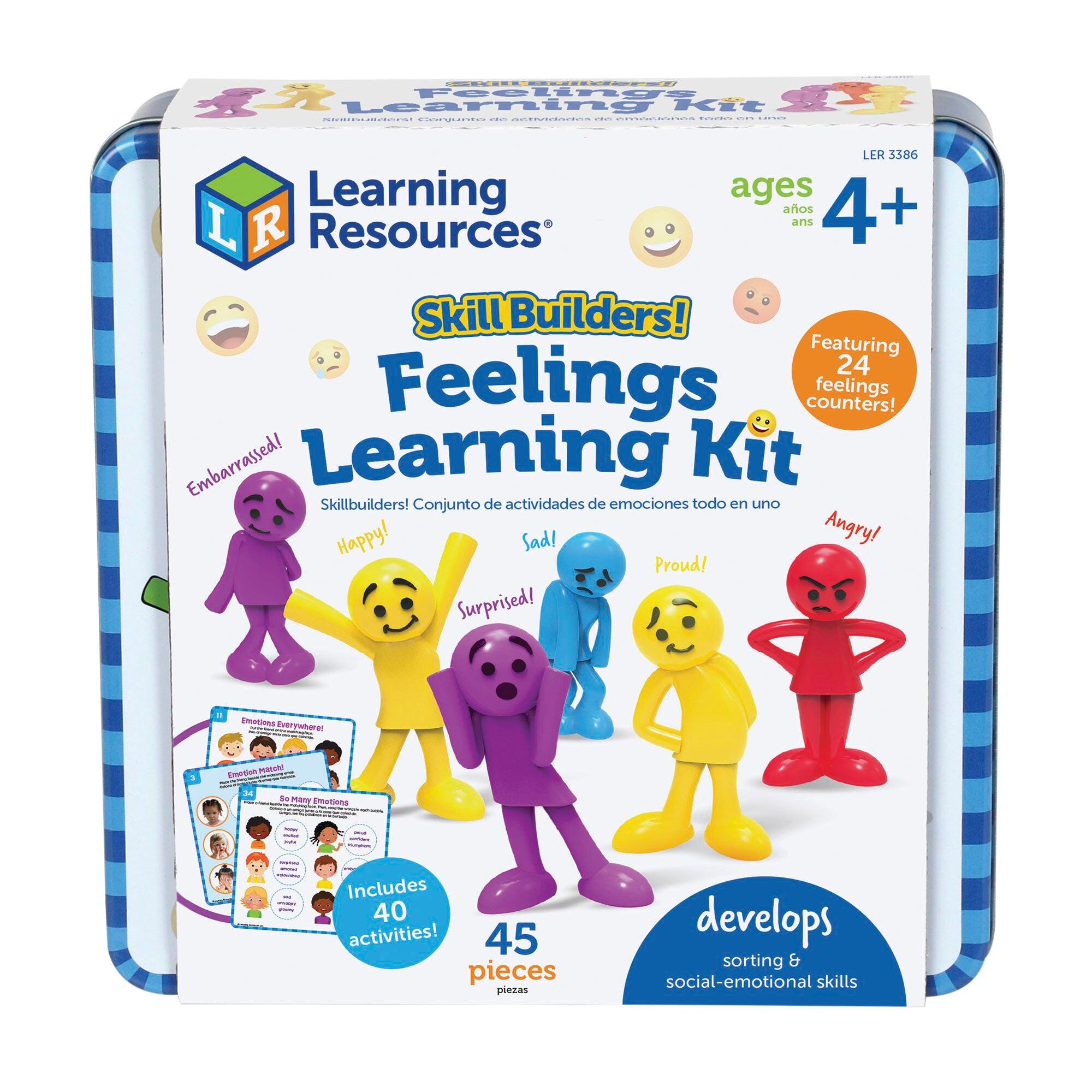CLASSROOM KIT - LEARNING RESOURCES - SKILL BUILDERS LEARNING FEELINGS - GRADES PREK-K