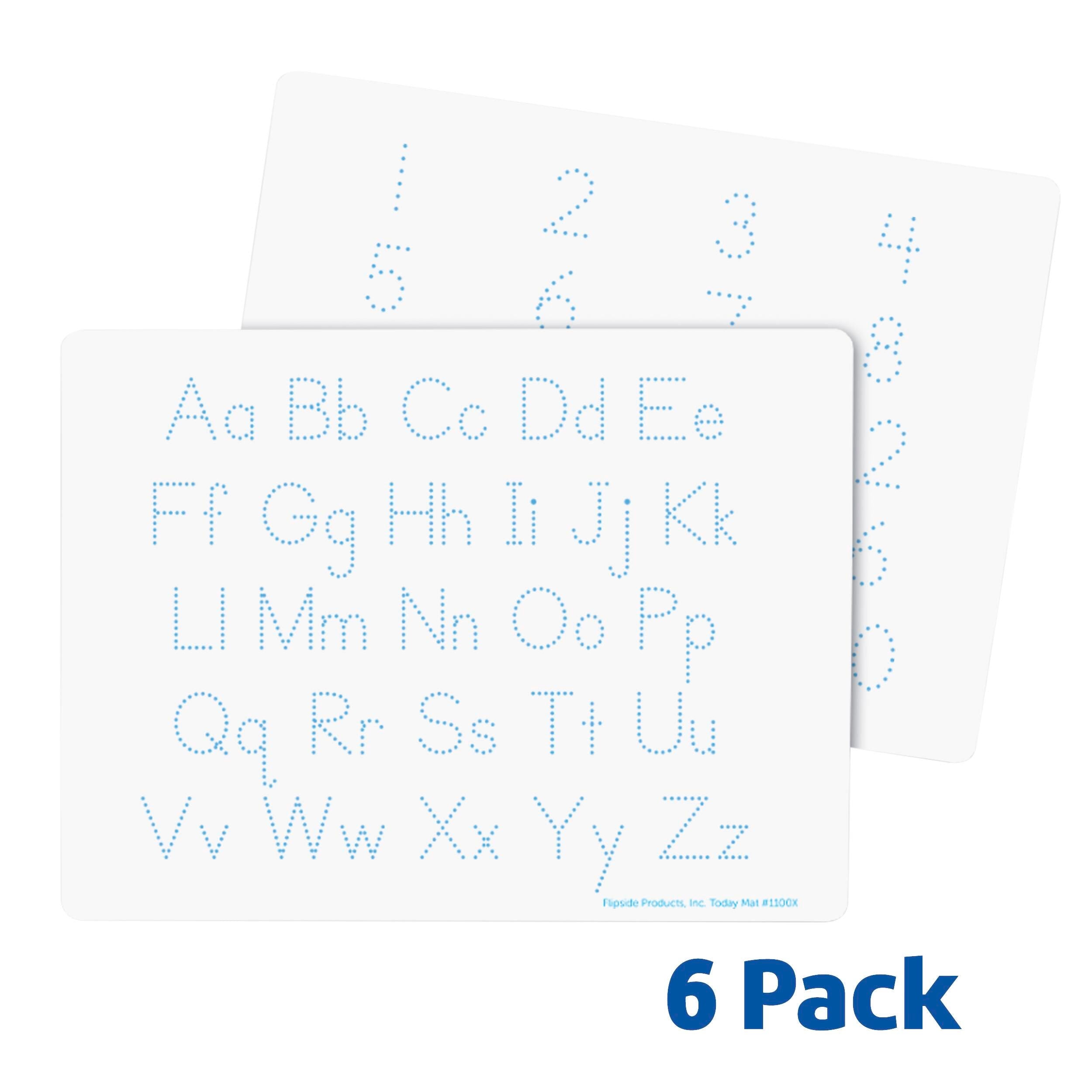 LEARNING MAT - FLIPSIDE - LETTER AND NUMBER - DRY ERASE