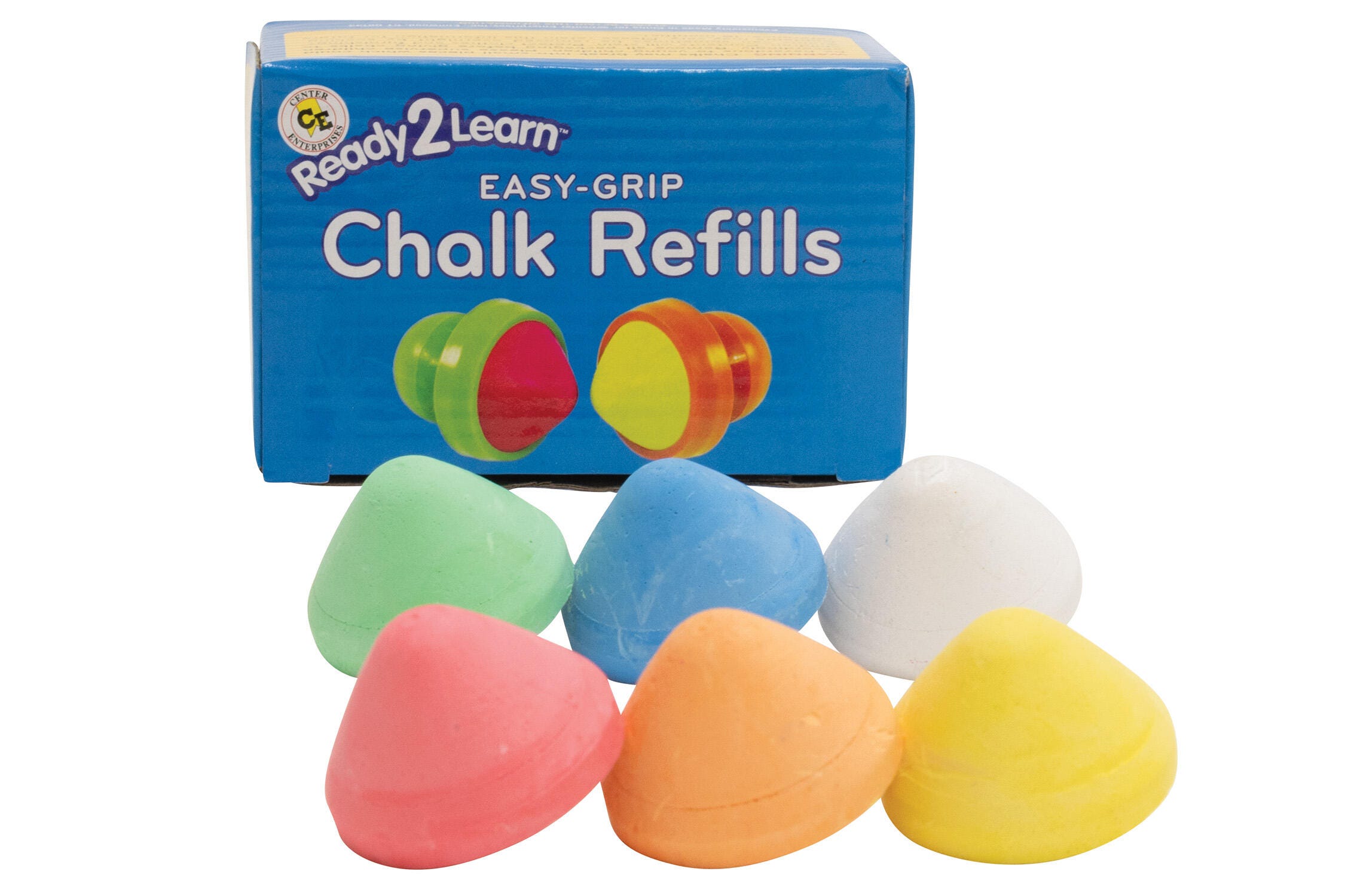 EASY GRIP CHALK REFILLS - 6 COLORS