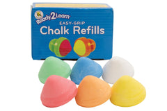 EASY GRIP CHALK REFILLS - 6 COLORS