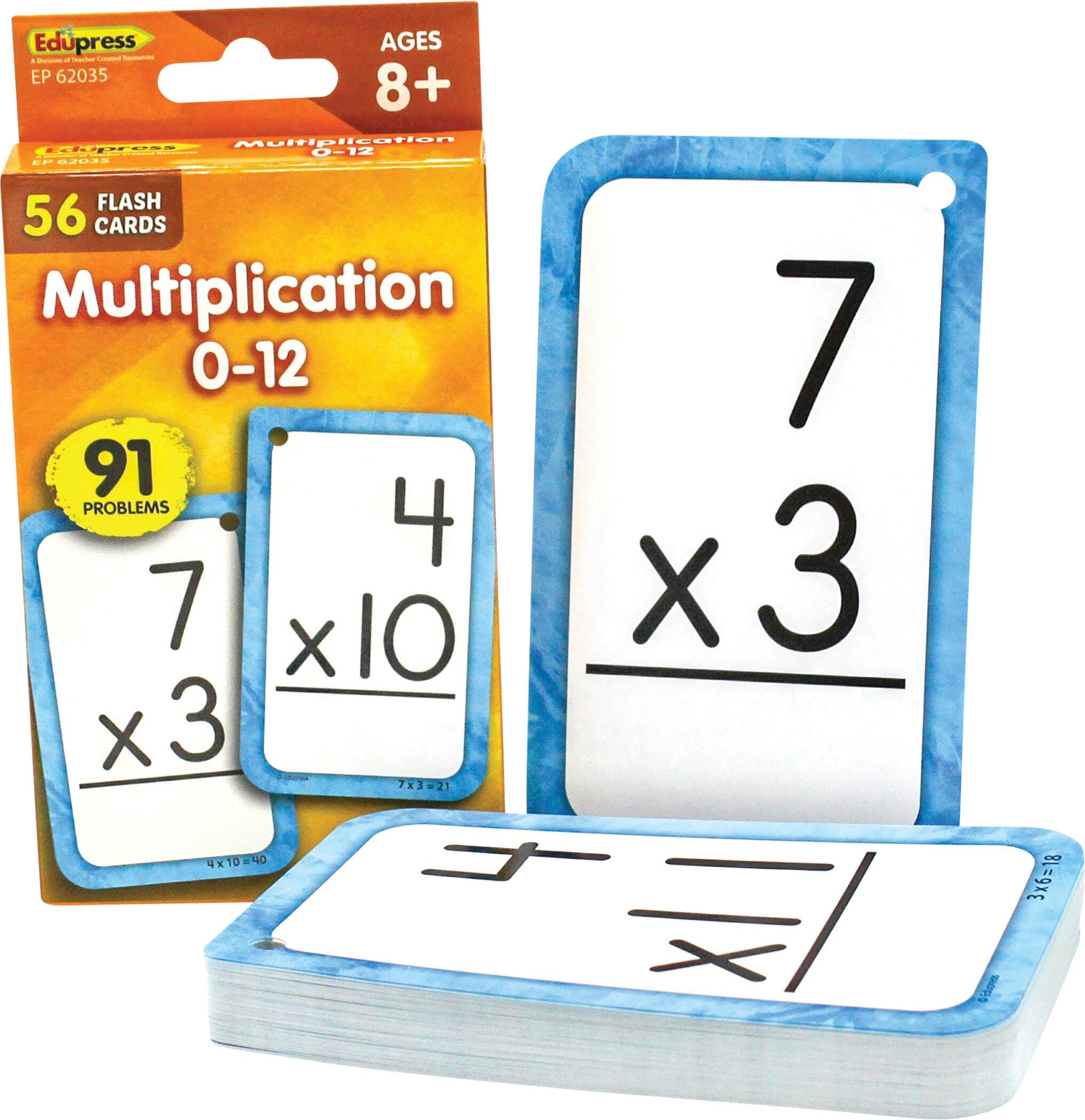 FLASHCARDS - TEACHER CREATED RESOURCES - MULTIPLICATION - 56 CARDS
