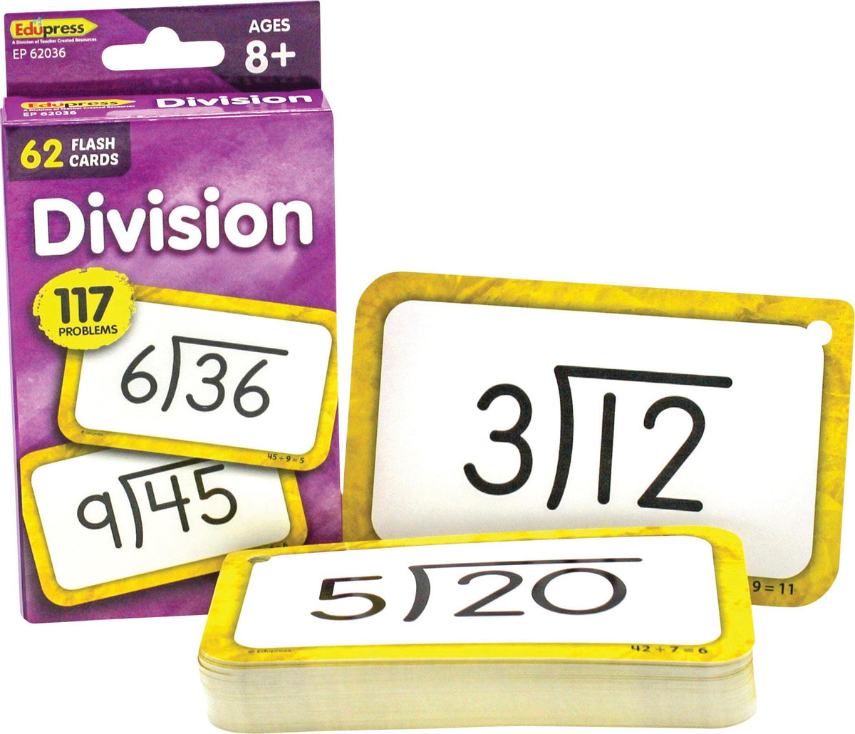 FLASHCARDS - TEACHER CREATED RESOURCES - DIVISION - 62 CARDS