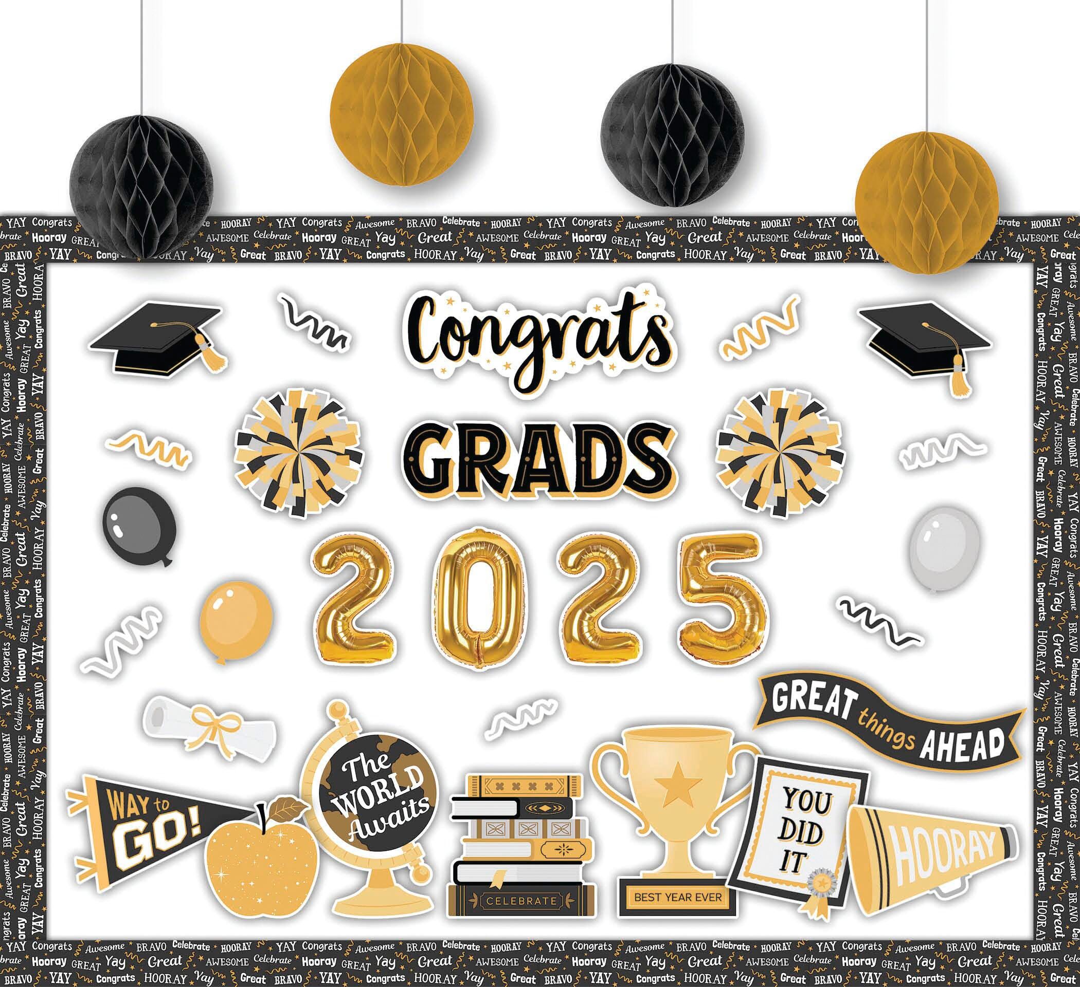 BULLETIN BOARDS - TEACHER CREATED RESOURCES - GRADUATION CREATE AND DECORATE QUICK KIT