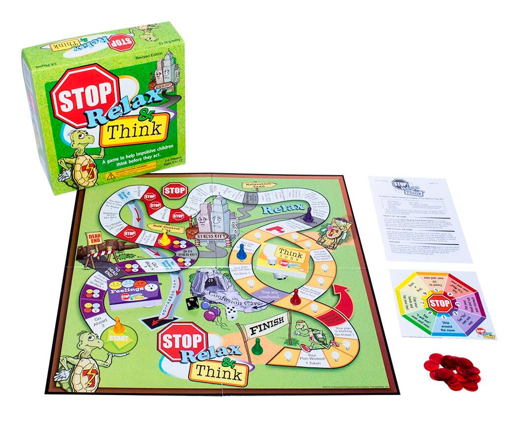 GAME - PREVENTION PRODUCTS AND SERVICES - STOP RELAX AND THINK